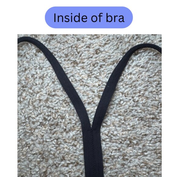 Lululemon Flow Y Bra Nulu black sports yoga size 10 - Picture 7 of 9